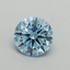 0.53 Ct. Fancy Vivid Blue Round Lab Grown Diamond