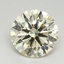 1.55 Ct. Light Yellow Round Lab Grown Diamond
