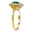 The Hilburn Ring, smalltop view on a hand