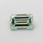 0.94 Ct. Fancy Intense  Green Emerald Lab Grown Diamond
