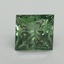 1.19 Ct. Fancy Vivid Pacific Green Princess Lab Grown Diamond