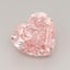 1.23 Ct. Fancy Vivid  Pink Heart Lab Grown Diamond