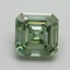2.75 Ct. Fancy Vivid Pacific Green Asscher Lab Grown Diamond