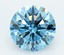 4.06 Ct. Fancy Vivid  Blue Round Lab Grown Diamond