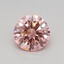 0.36 Ct. Fancy Vivid Pink Round Lab Grown Diamond