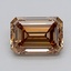 2.10 Ct. Light  Brown Emerald Lab Grown Diamond
