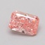 0.29 Ct. Fancy Vivid  Pink Radiant Lab Grown Diamond