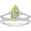 18K White Gold Cometa Diamond Ring with Luxe Ballad Diamond Ring (1/4 ct. tw.)