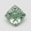1.59 Ct. Fancy Vivid Green Cushion Lab Grown Diamond
