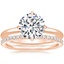 14K Rose Gold North Star Ring with Luxe Ballad Diamond Ring (1/4 ct. tw.)