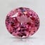 7.7x6.9mm Unheated Pink Oval Garnet
