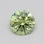 0.27 Ct. Fancy Vivid  Green Round Lab Grown Diamond