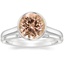 18K White Gold Luna Ring with Astra Diamond Ring