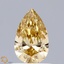 0.56 Ct. Fancy Intense Yellow Pear Lab Grown Diamond