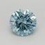 0.48 Ct. Fancy Vivid Blue Round Lab Grown Diamond
