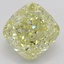 0.90 Ct. Fancy Yellow Cushion Diamond