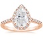 14K Rose Gold Odessa Halo Diamond Ring (1/5 ct. tw.), smalltop view