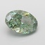 5.05 Ct. Fancy Vivid Green Oval Lab Grown Diamond