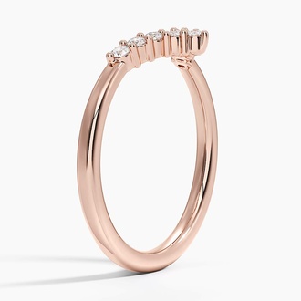 Melody Contoured Diamond Ring (1/6 ct. tw.) in 14K Rose Gold