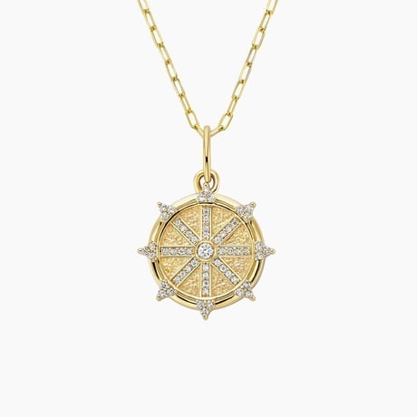 Guidance Diamond Medallion Necklace (1/8 ct. tw.)