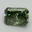 2.04 Ct. Fancy Vivid Green Radiant Lab Grown Diamond