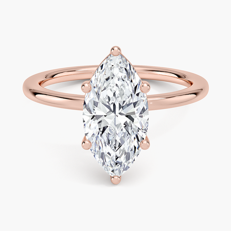 14K Rose Gold Perfect Fit 1.4mm Solitaire Ring