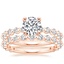 14K Rose Gold Luxe Marseille Diamond Bridal Set