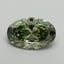 8.01 Ct. Fancy Vivid Green Oval Lab Grown Diamond