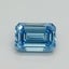 1.05 Ct. Fancy Vivid Blue Emerald Lab Grown Diamond