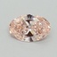 0.50 Ct. Fancy Intense Pink Oval Lab Grown Diamond