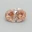 0.87 Ct. Fancy Intense Pink Oval Lab Grown Diamond