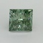 1.01 Ct. Fancy Vivid Pacific Green Princess Lab Grown Diamond