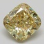 5.10 Ct. Fancy Yellow Cushion Lab Grown Diamond