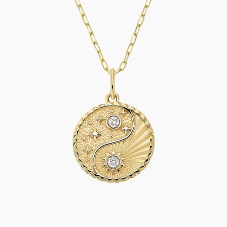 Harmony Diamond Medallion Necklace (1/10 ct. tw.)