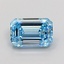 1.03 Ct. Fancy Vivid  Blue Emerald Lab Grown Diamond