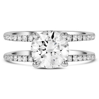 Custom Dual Band Diamond Ring