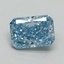 1.59 Ct. Fancy Vivid Malibu Blue Radiant Lab Grown Diamond