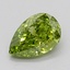 1.01 Ct. Fancy Vivid  Green Pear Lab Grown Diamond