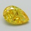2.25 Ct. Fancy Vivid Yellow Pear Lab Grown Diamond