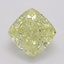 0.81 Ct. Fancy Yellow Cushion Diamond