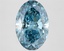 2.68 Ct. Fancy Vivid  Blue Oval Lab Grown Diamond
