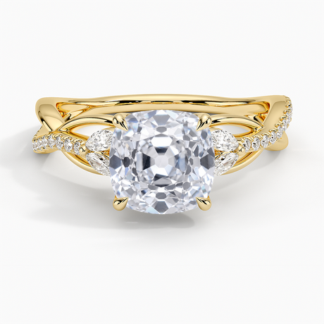 Nature Inspired Twisting Diamond Ring