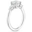 Platinum Opera Three Stone Diamond Ring, smallside view