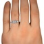 The Cashmere Ring, smallzoomed in top view on a hand