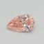 0.30 Ct. Fancy Vivid Pink Pear Lab Grown Diamond