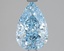 2.11 Ct. Fancy Vivid Blue Pear Lab Grown Diamond