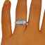 The Dejan Ring, smalltop view on a hand