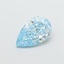 1.33 Ct. Fancy Vivid Blue Pear Lab Grown Diamond