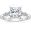 18K White Gold Alta Diamond Ring, smalltop view