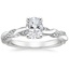 18K White Gold Tressa Diamond Ring, smalltop view